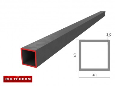 Țeavă profilată 40х40x3,0mm L-6m