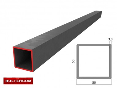 Țeavă profilată 50х50x3,0mm L-6m