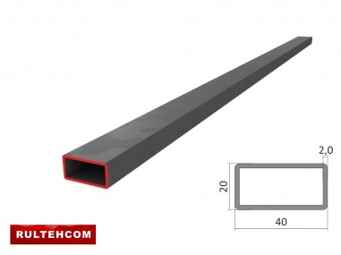 Țeavă profilată 40х20x2,0mm L-6m