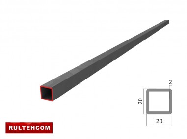 Țeavă profilată 20х20x2,0mm L-6m