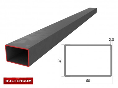 Țeavă profilată 60х40x2,0mm L-6m