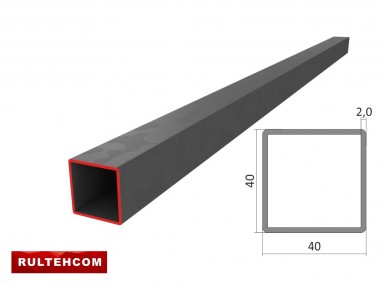 Țeavă profilată 40х40x2,0mm L-6m