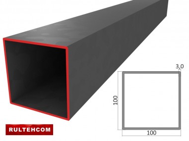 Țeavă profilată 100х100x3,0mm L-6m